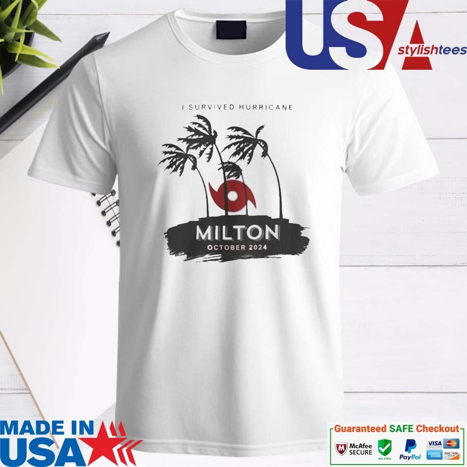 Official I Survived Hurricane Milton Survivor Hurricane Milton 2024 Shirt