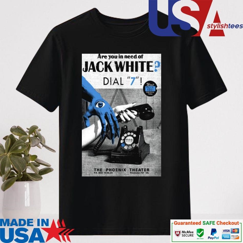 Official Jack White Oct 03 2024 Phoenix Theatre, Petaluma, CA Event Shirt