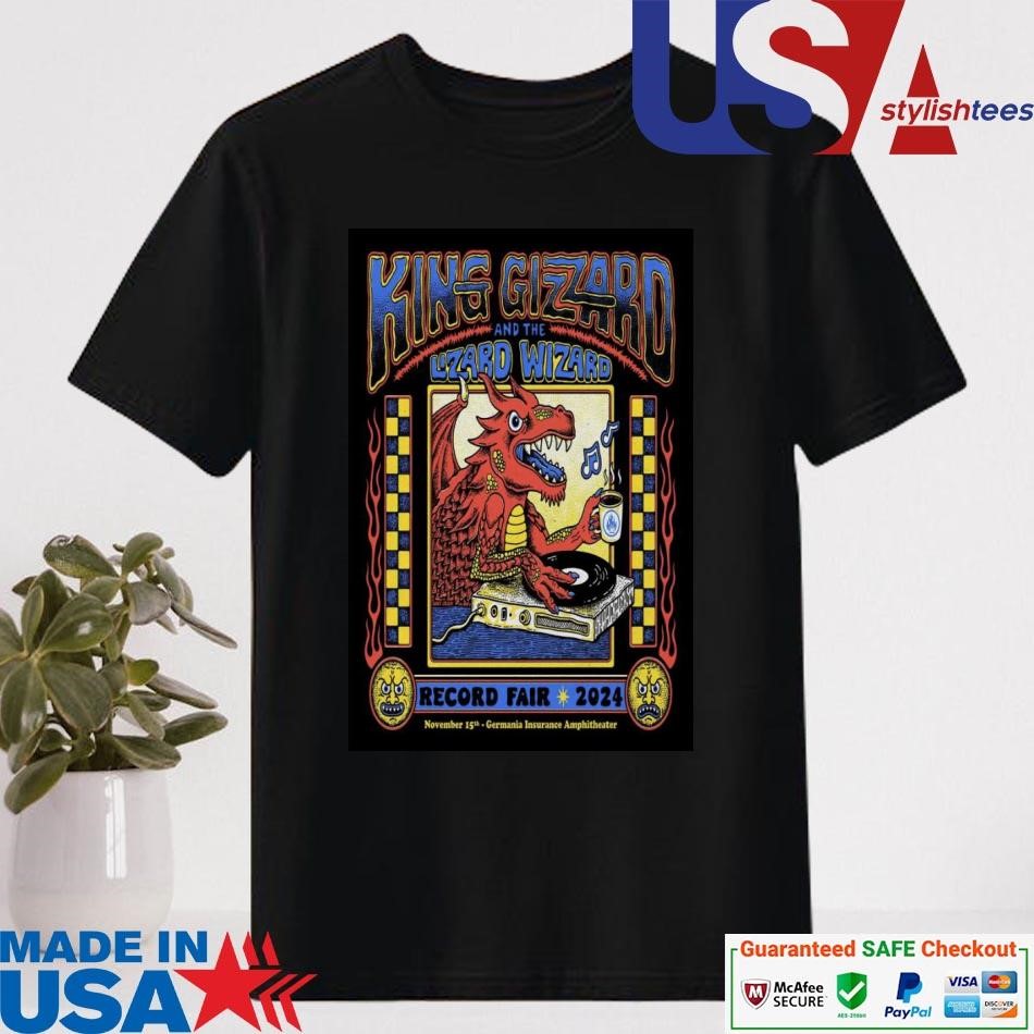 Official King Gizzard And The Lizard Wizard Germania Insurance Amphitheater In Austin TX November 15 2024 Shirt