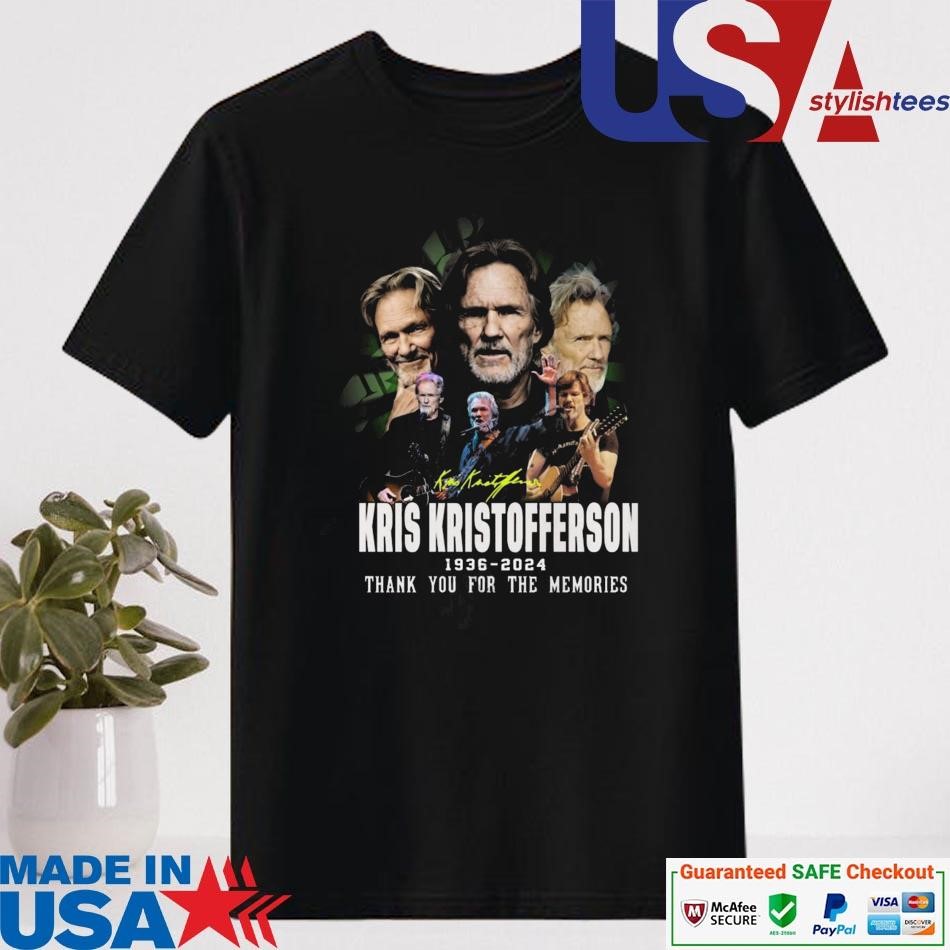 Official Kris Kristofferson 1936-2024 Thank You For The Memories Signature Shirt