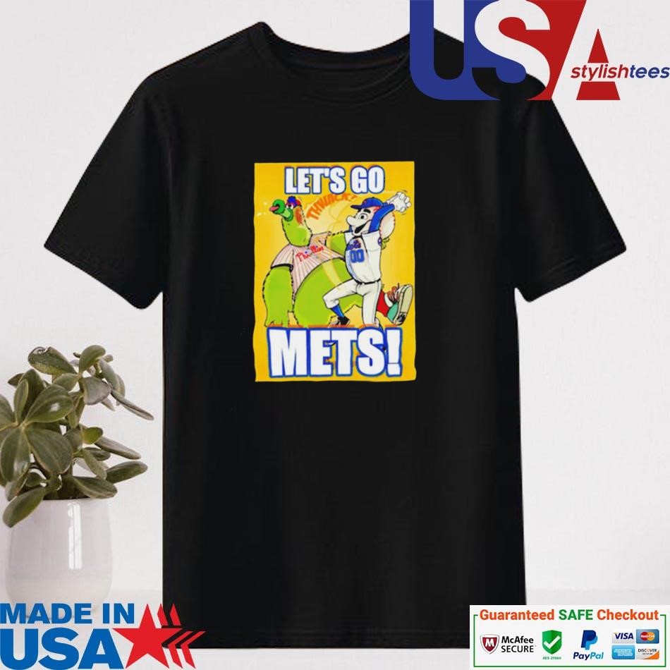 Official Let’s go Mets New York Mets Grimace beats Phanatic Philadelphia Philly MLB Shirt