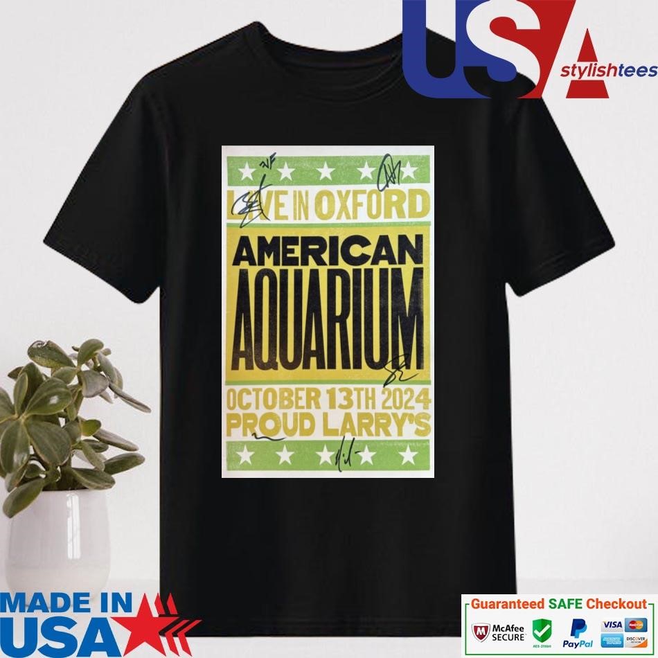 Official Live In Oxford American Aquarium October 13th 2024 Proud Larrys Shirt