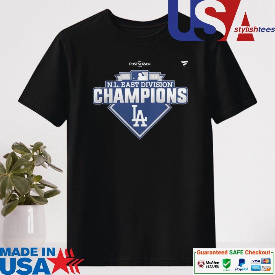 Official Los Angeles Dodgers 2024 NL West Division Champions Locker Room Shirt