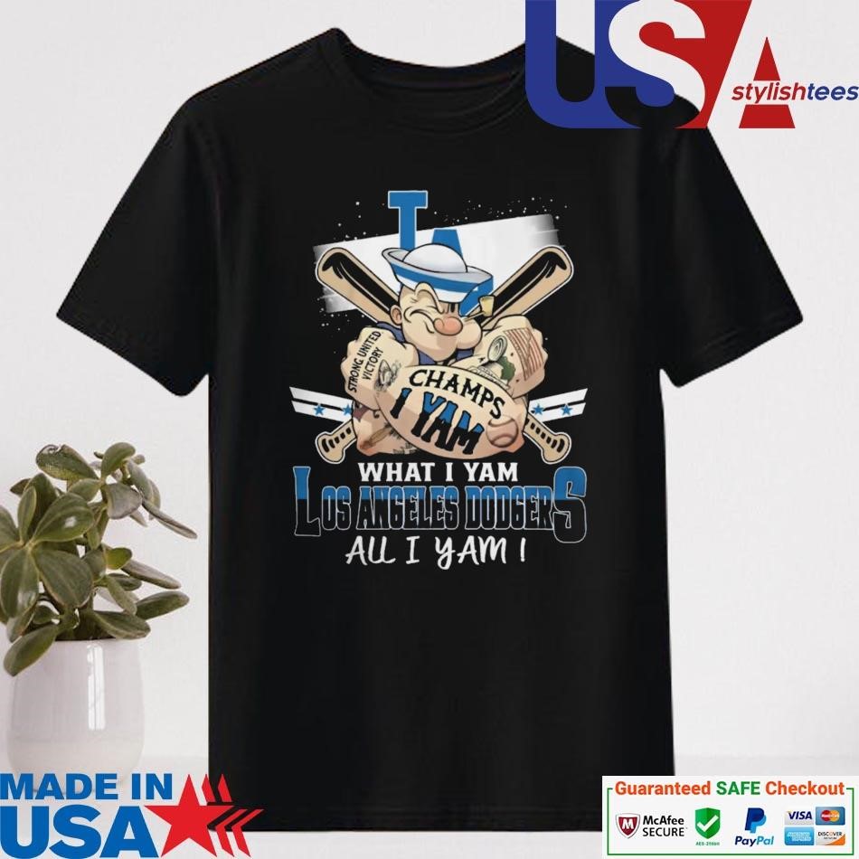 Official Los Angeles Dodgers Popeye Champs I Yam What I Yam All I Yam 2024 Shirt