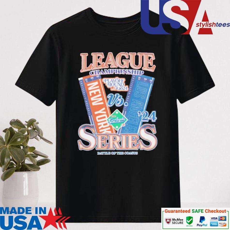 Official Los Angeles Dodgers vs New York Mets 2024 Nlcs Matchup Battle Of The Coasts Shirt