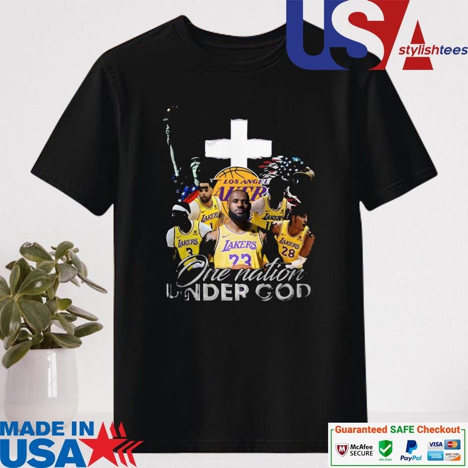 Official Los Angeles Lakers One Nation Under God T-shirt