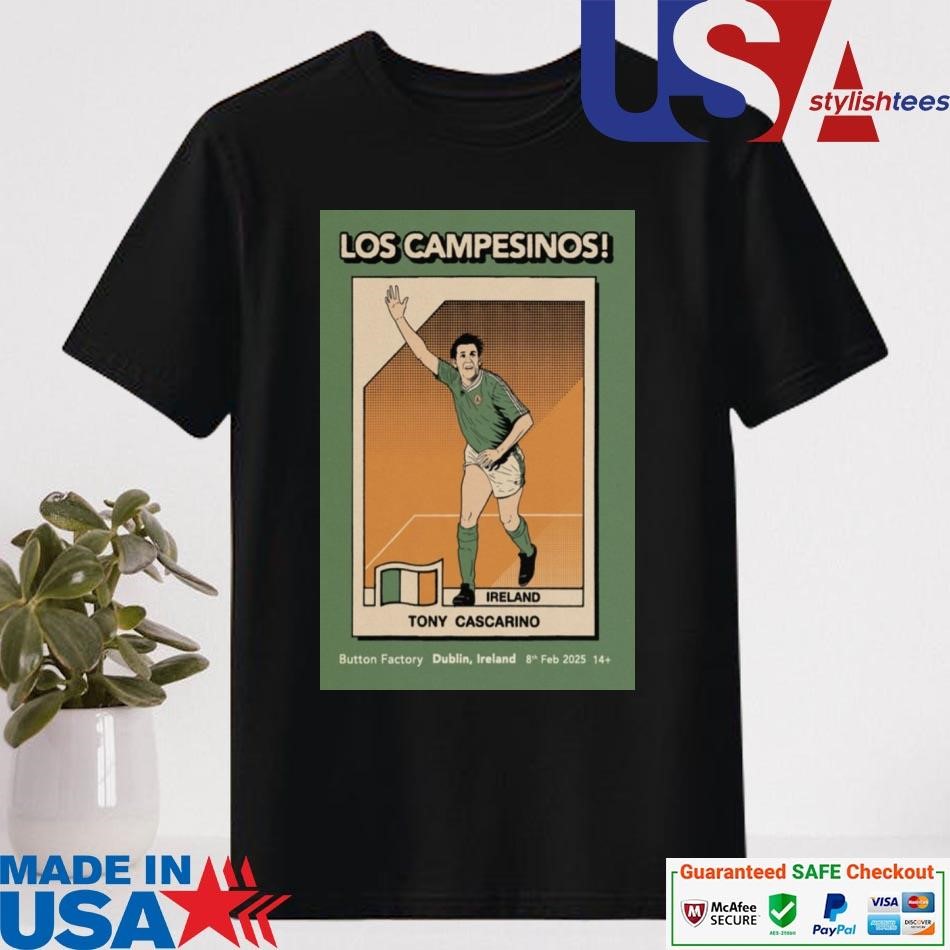 Official Los Campesinos! Feb 8 2025 The Button Factory in Dublin Ireland Tour Shirt