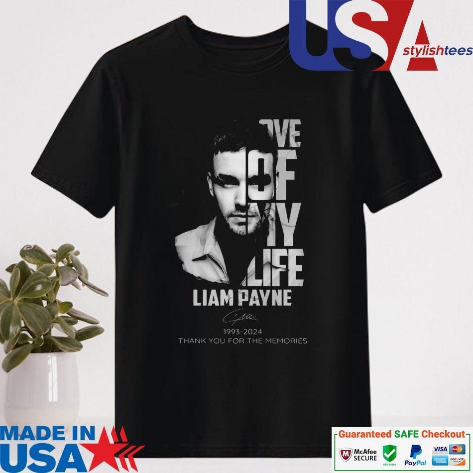 Official Love Of My Life Liam Payne 1993-2024 Thank You For The Memories Signature Shirt