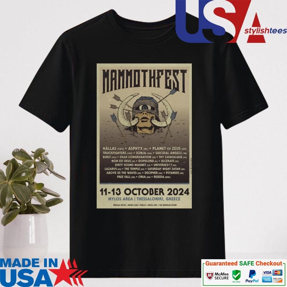 Official Mammothfest Mylos Area In Thessaloniki Greece Oct 11-13 2024 T-shirt