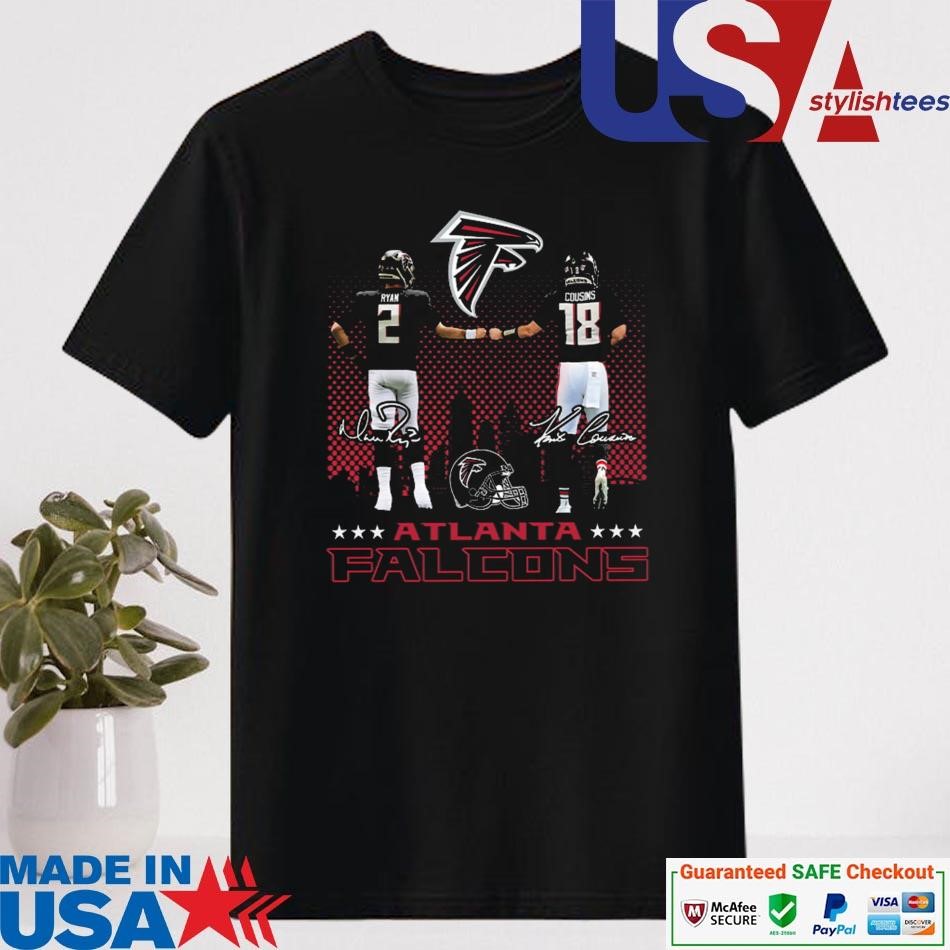 Official Matt Ryan Kirk Cousins Falcons Signatures Shirt