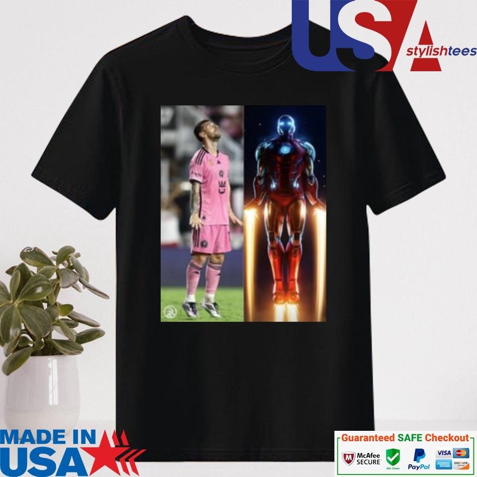 Official Messi Pose Star Iron Man T-shirt