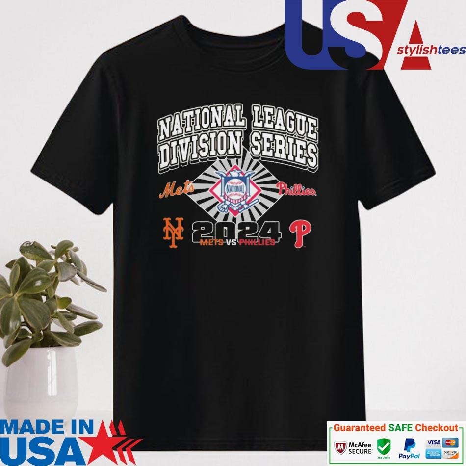 Official Mets Vs Phillies 2024 National League Division Series Matchup Logo Shirt