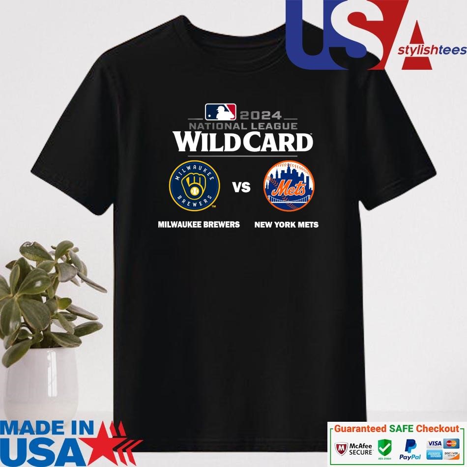 Official Milwaukee Brewers Vs New York Mets 2024 MLB National League Wild Card Shirt