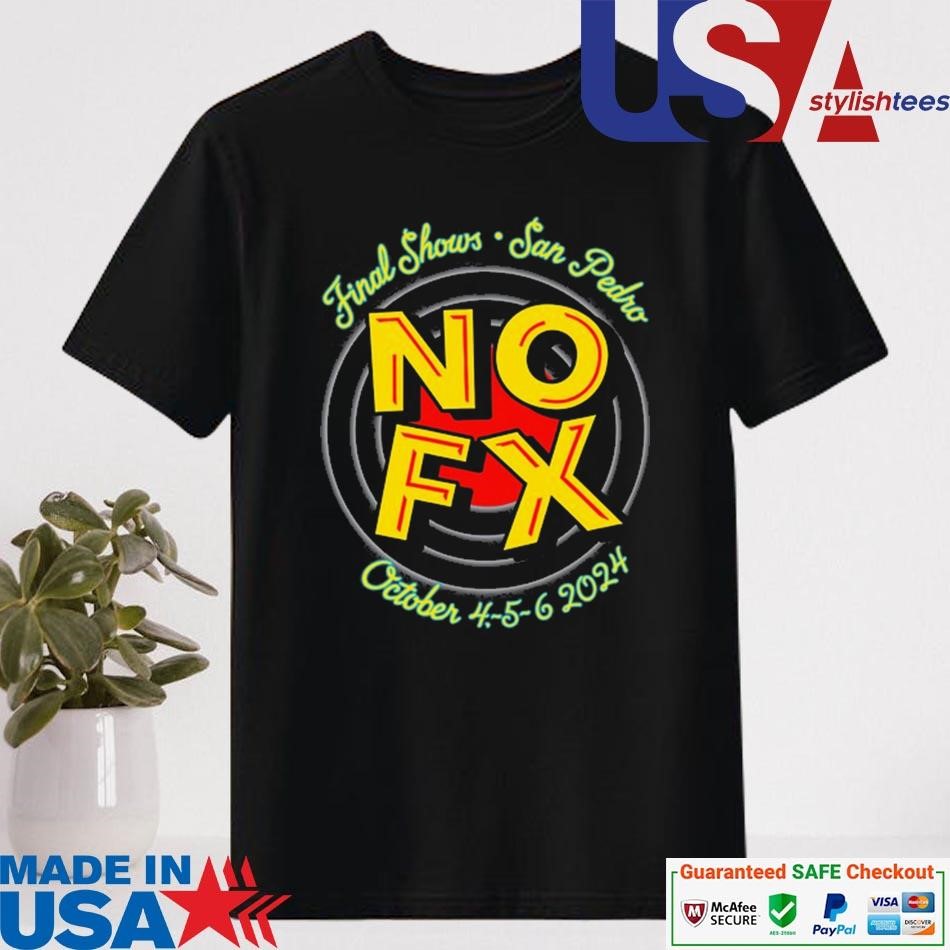 Official NOFX The Finals Shows Oct 4-5-6 2024 San Pedro Concert Shirt