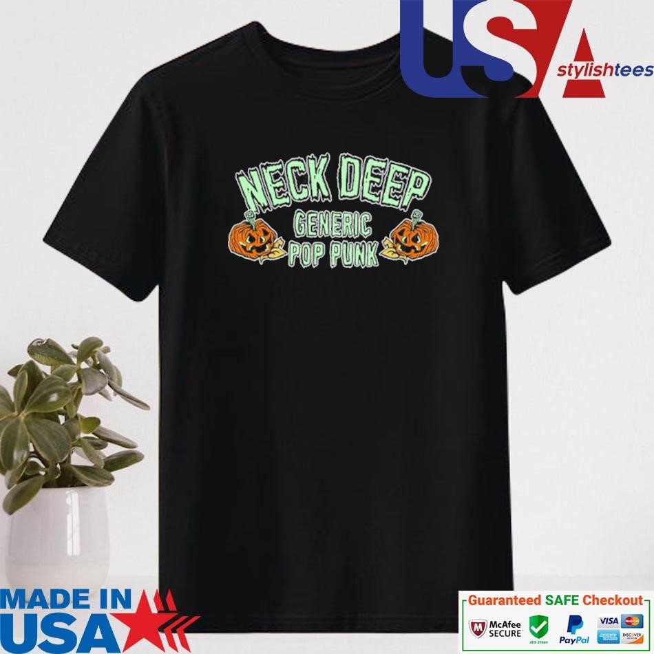 Official Neck Deep Generic Pop Punk Pumpkin T-shirt