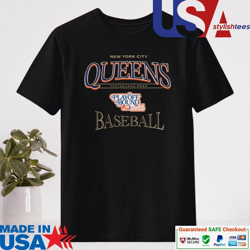 Official New York City Queens Baseball 2024 Playoff Bound T-shirt