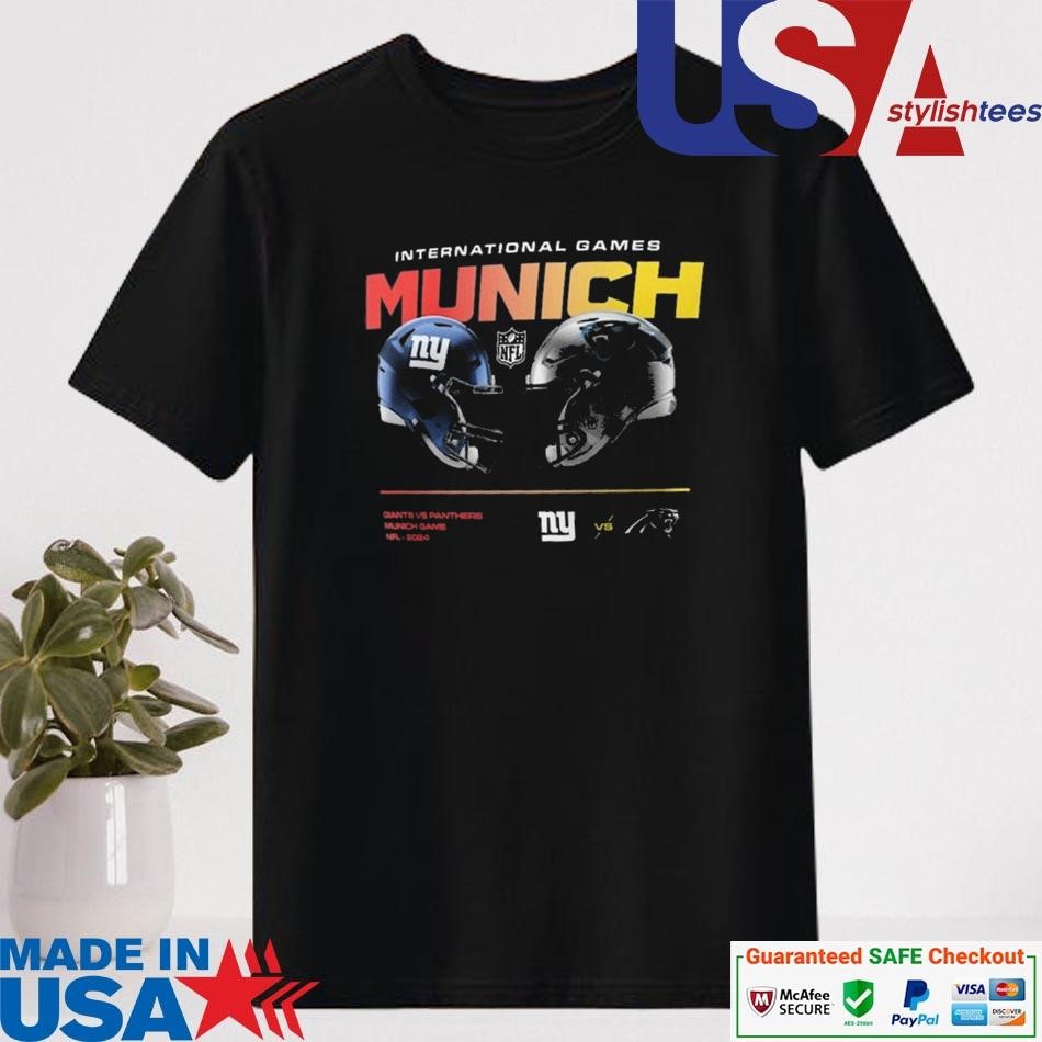 Official New York Giants vs. Carolina Panthers Nike International Games Munich 2024 Shirt