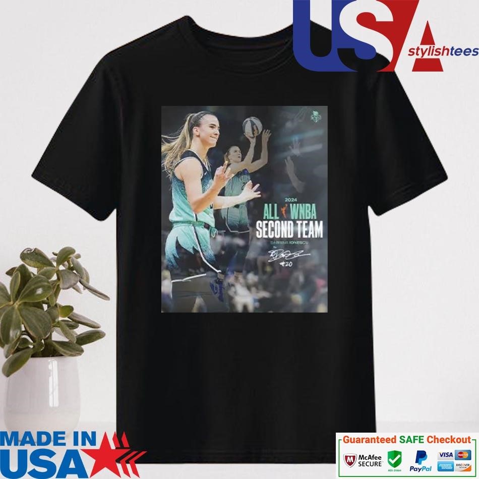 Official New York Liberty 2024 All WNBA Second Team Sabrina Ionescu Signature Shirt