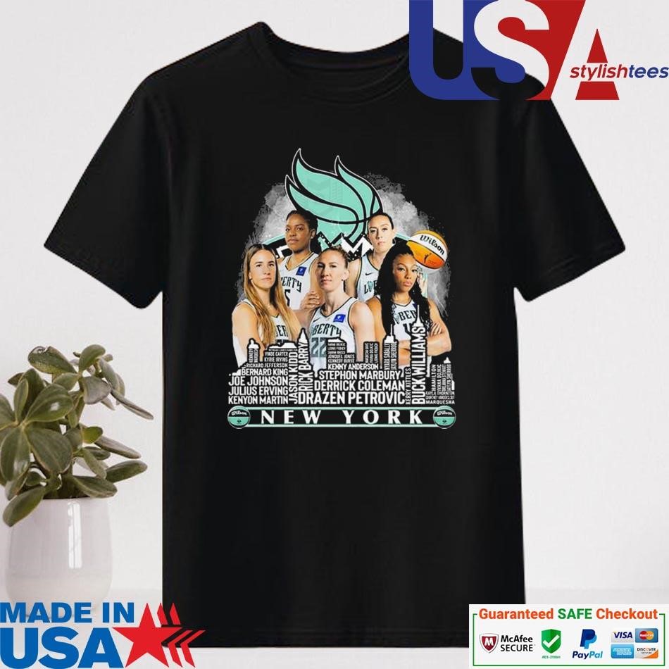 Official New York Liberty 2024 Roster Skyline Shirt