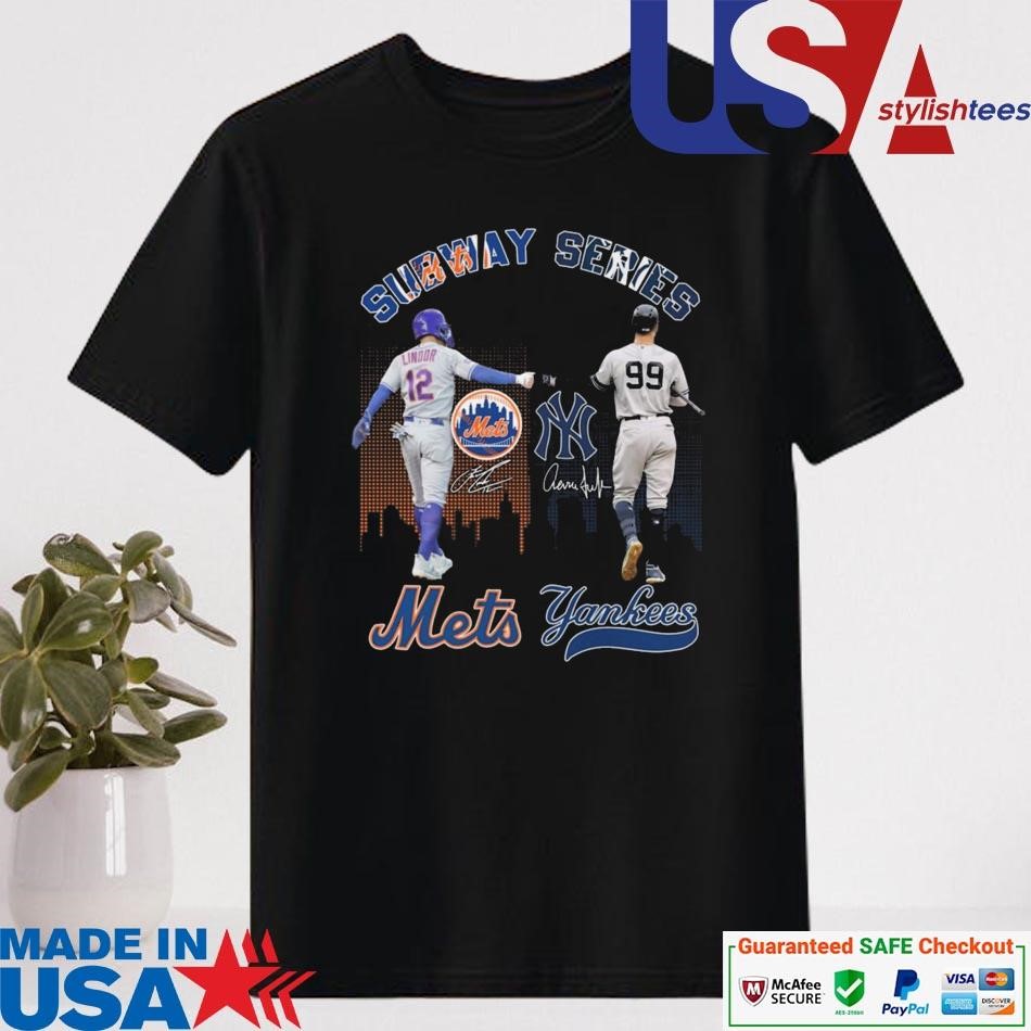 Official New York Mets x New York Yankees Signatures Shirt