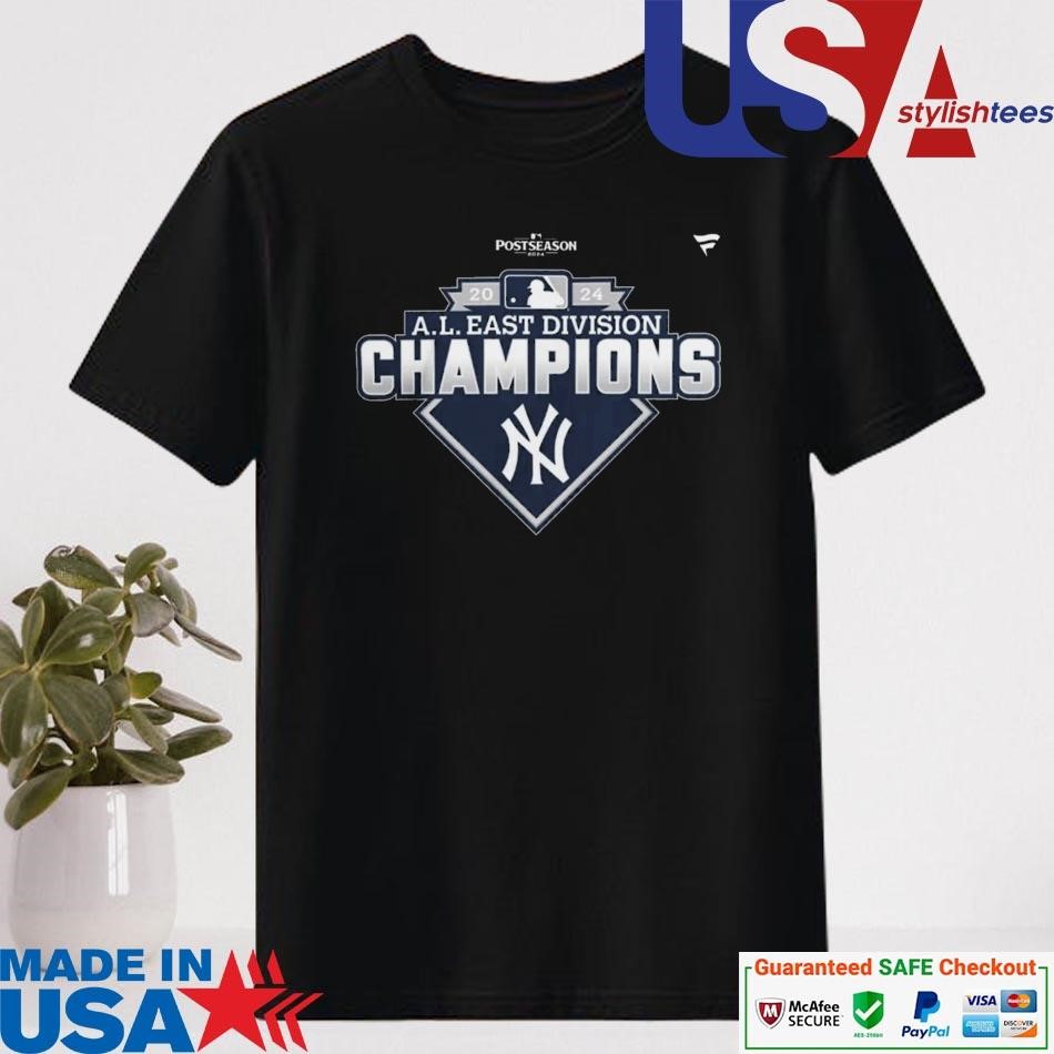 Official New York Yankees 2024 AL East Division Champions Locker Room Shirt