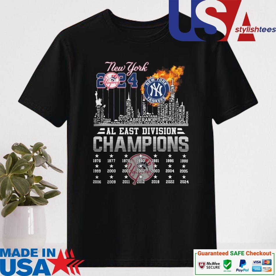 Official New York Yankees 2024 AL East Division Champions MLB Shirt