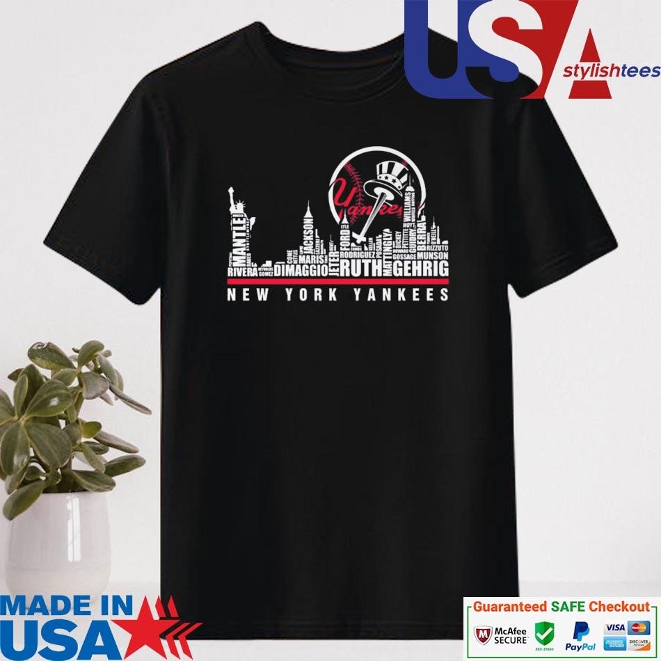 Official New York Yankees 2024 MLB Postseason Skyline Shirt