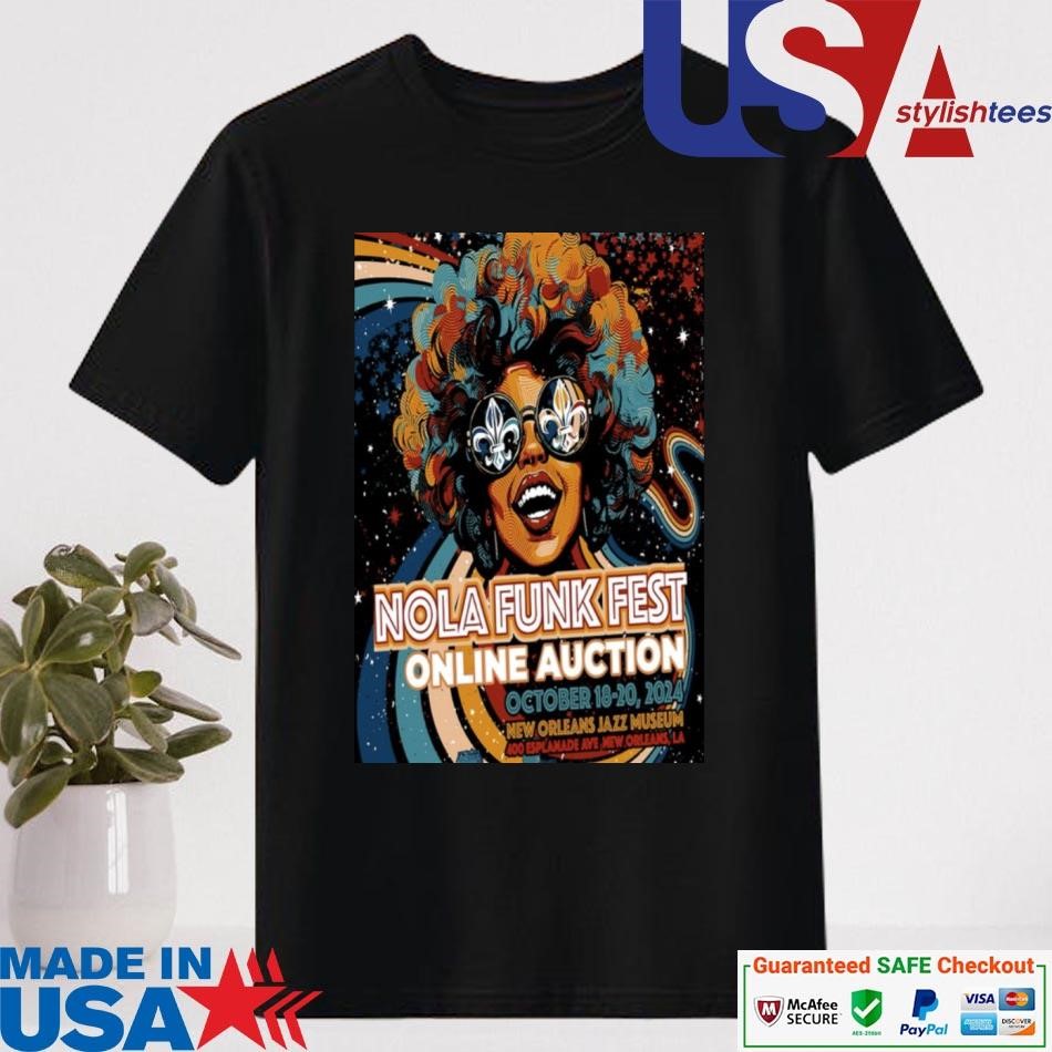 Official Nola Funk Fest New Orleans Jazz Museum Orleans, LA Oct 18-20 2024 Event Shirt