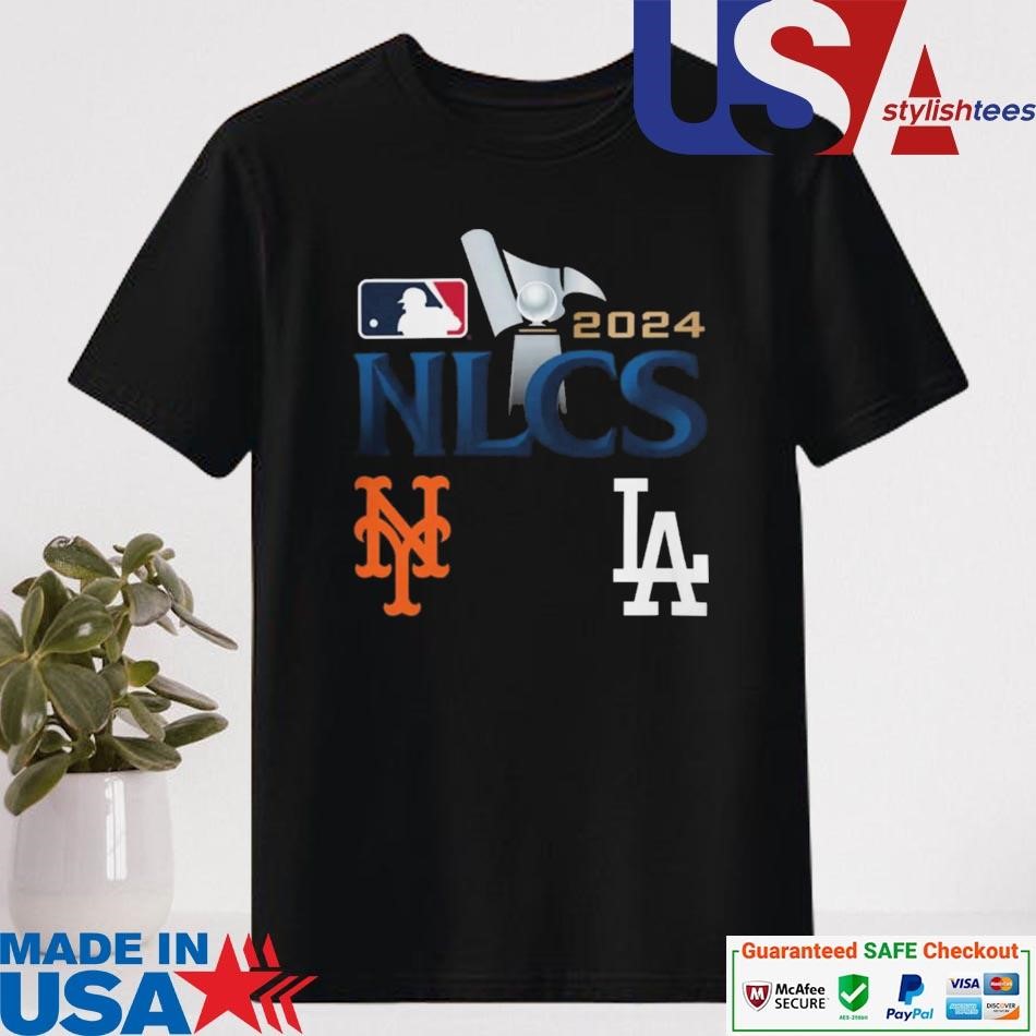 Official Ny Mets Vs LA Dodgers Matchup 2024 NLCS Clinched Logo Shirt