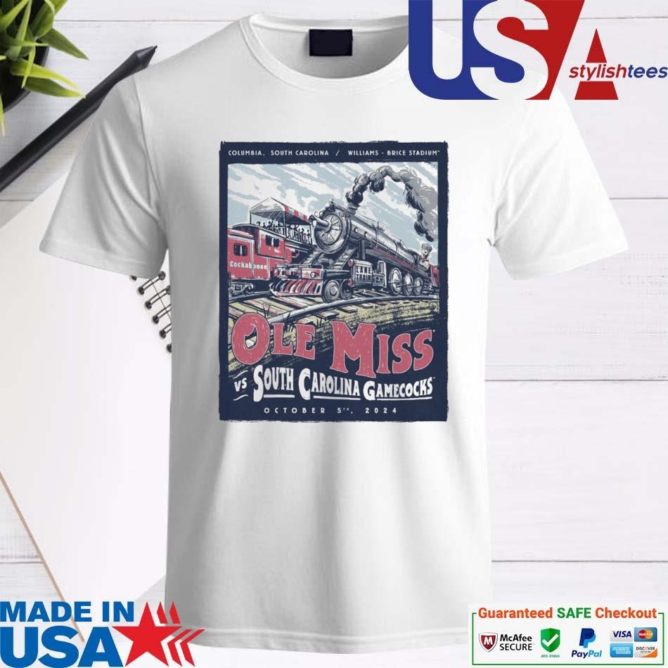 Official Ole Miss Rebels Vs South Carolina Gamecocks October 5th 2024 T-shirt