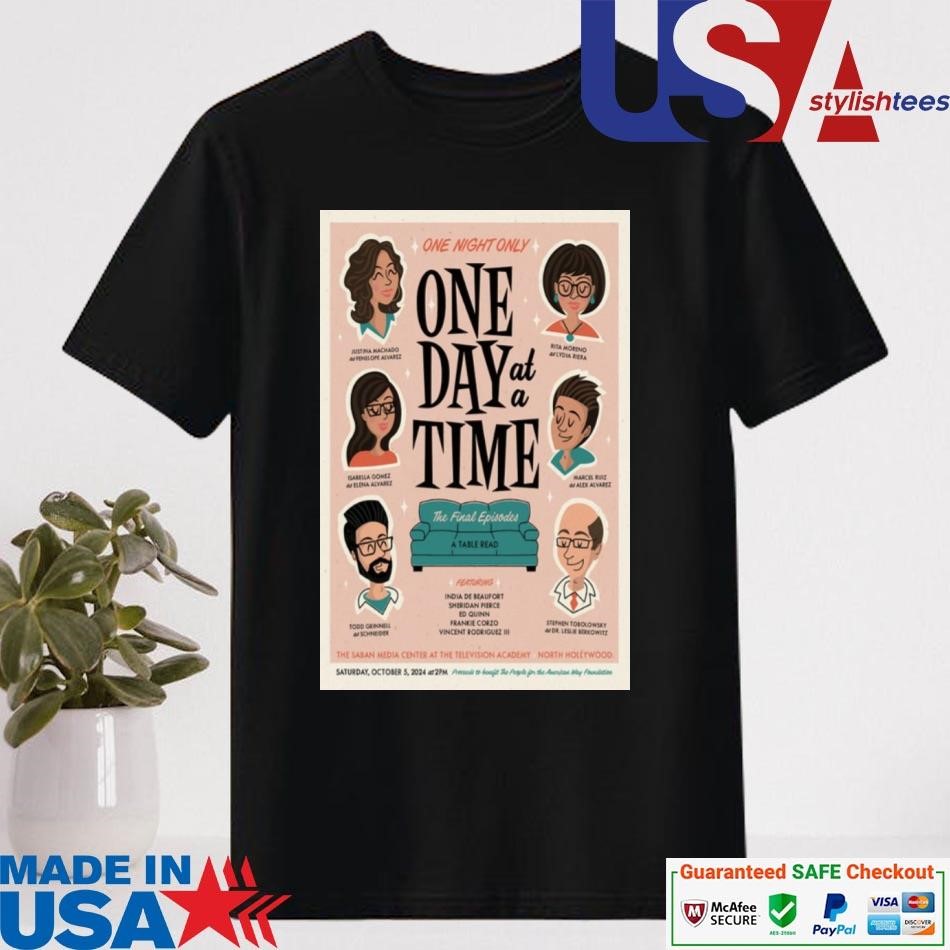 Official One Day At A Time October 5 2024 One Night Only Show T-shirt