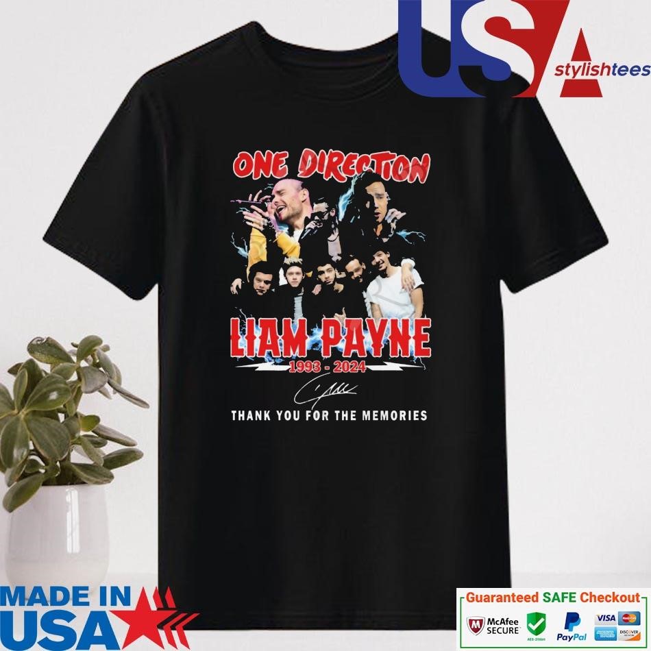 Official One Direction Liam Payne 1993-2024 Thank You For The Memories Signature Shirt