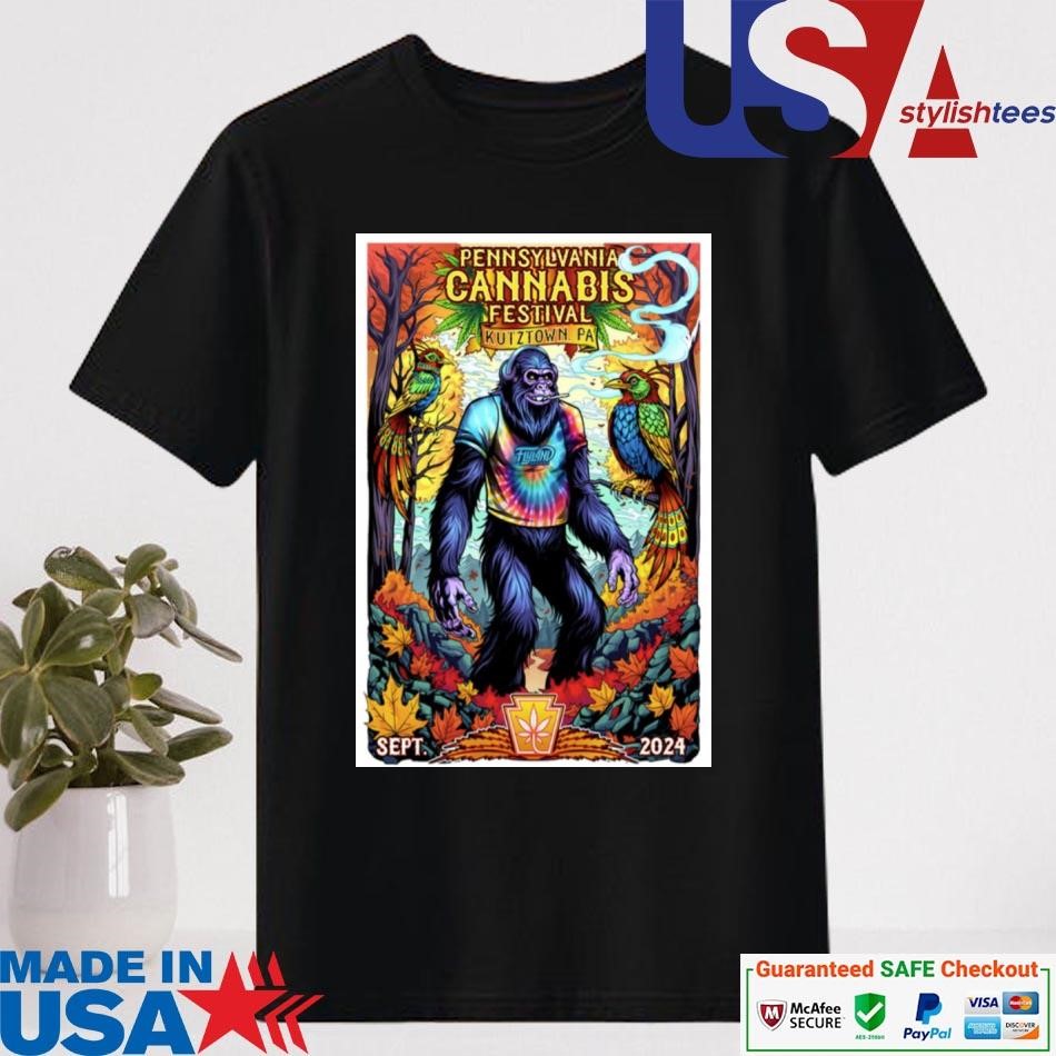 Official Pennsylvania Cannabis Fest Sept 2024 Live At Kutztown PA Event T-shirt