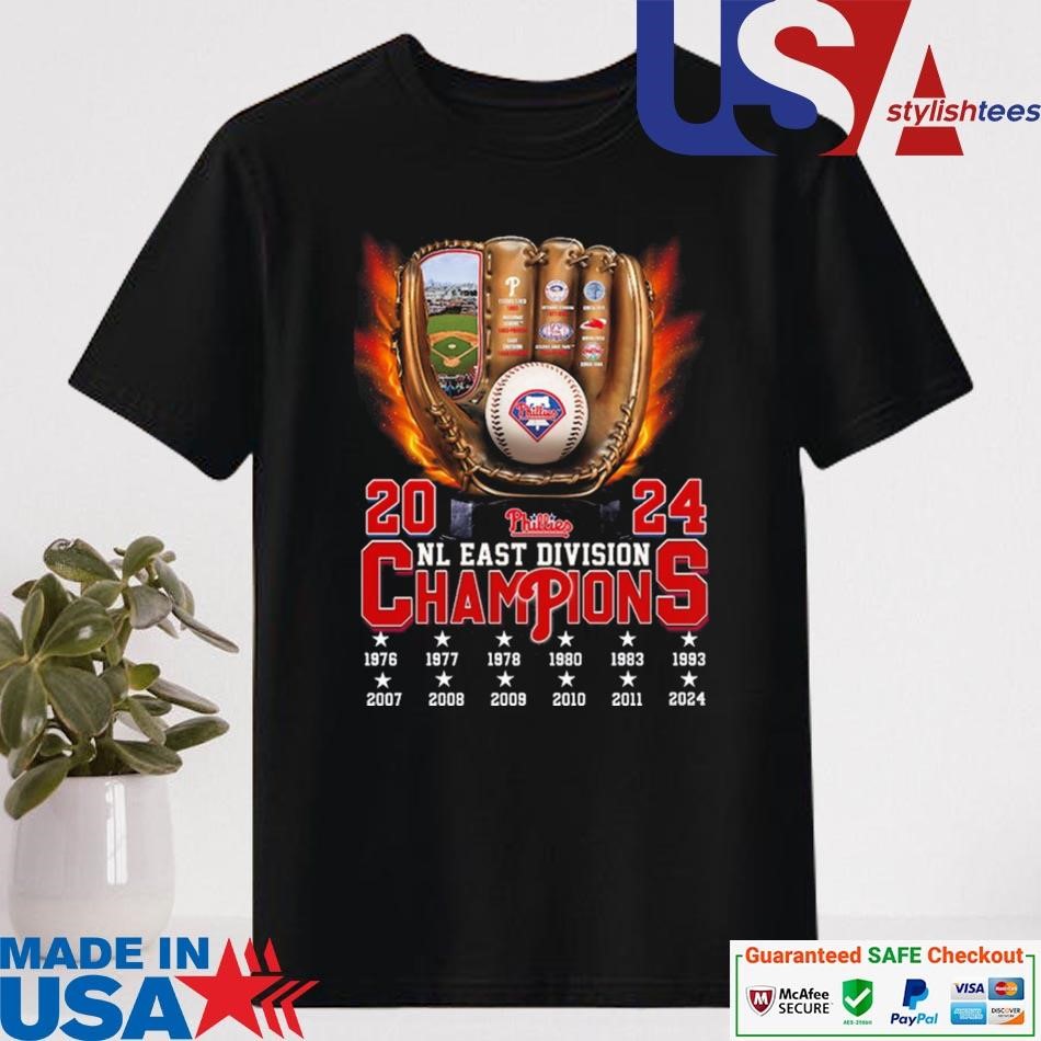 Official Philadelphia Phillies Trophy 2024 NL East Division Champions Shirt