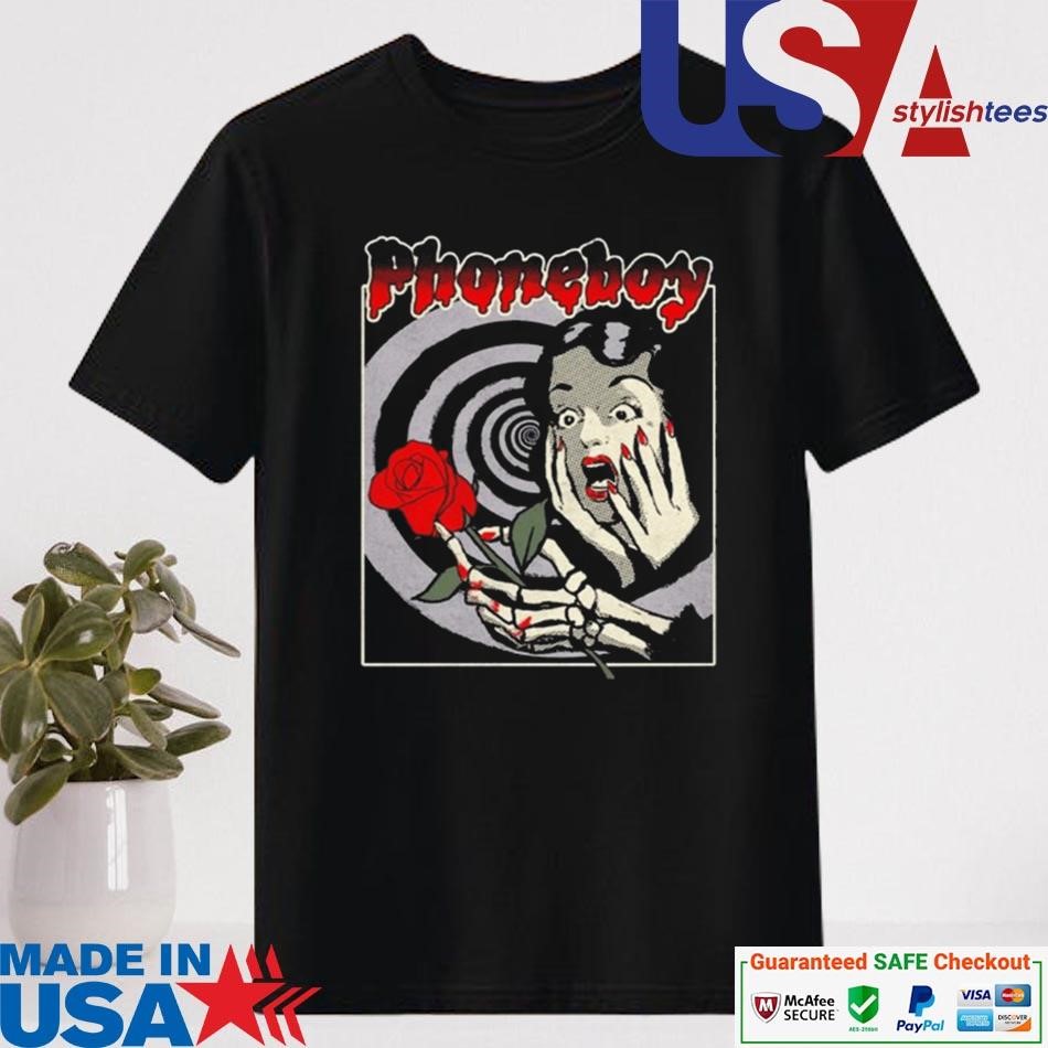 Official Phoneboy Skeleton Rose Shirt