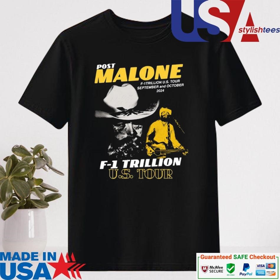 Official Post Malone F-1 Trillion Us Tour 2024 Shirt