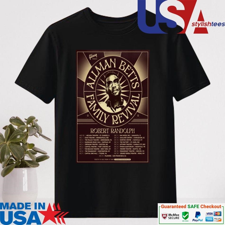 Official Robert Randolph Allman Betts Family Revival Tour 2024 Shirt