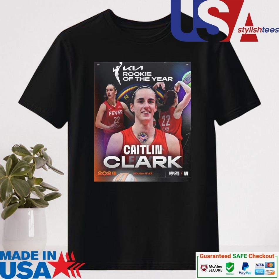 Official Rookie Of The Year Caitlin Clark Indiana Fever 2024 WNBA Shirt