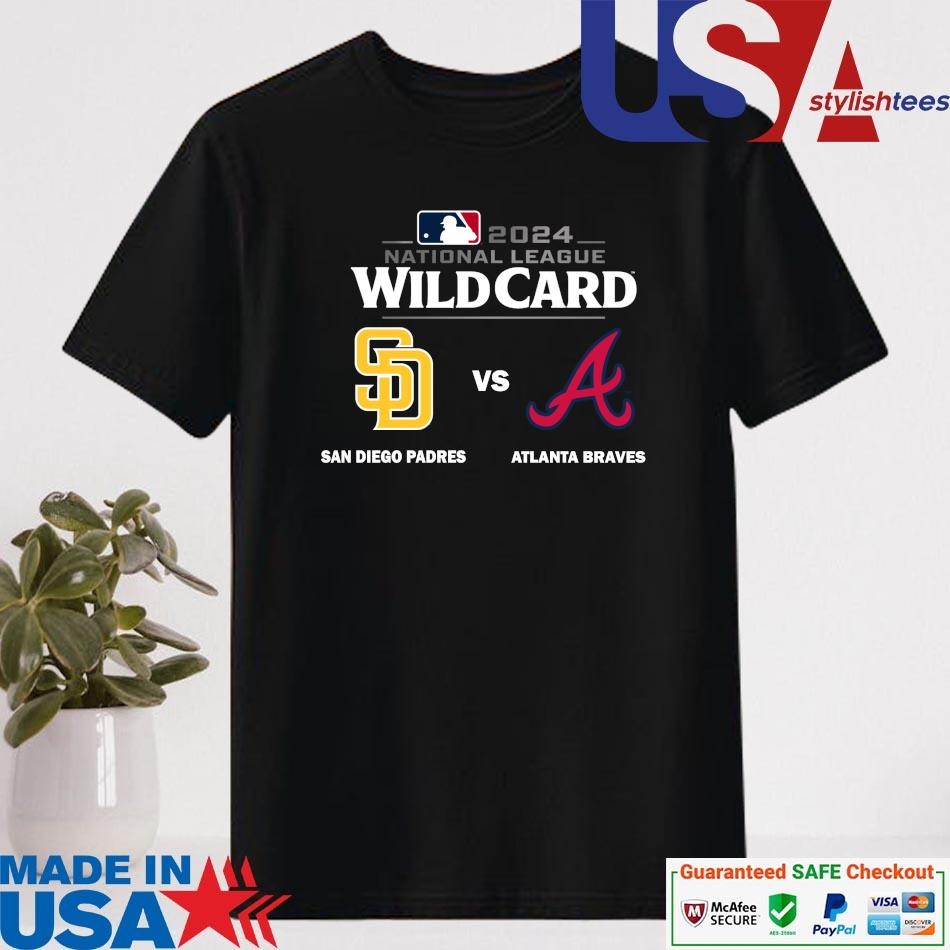 Official San Diego Padres Vs Atlanta Braves 2024 MLB National League Wild Card Shirt