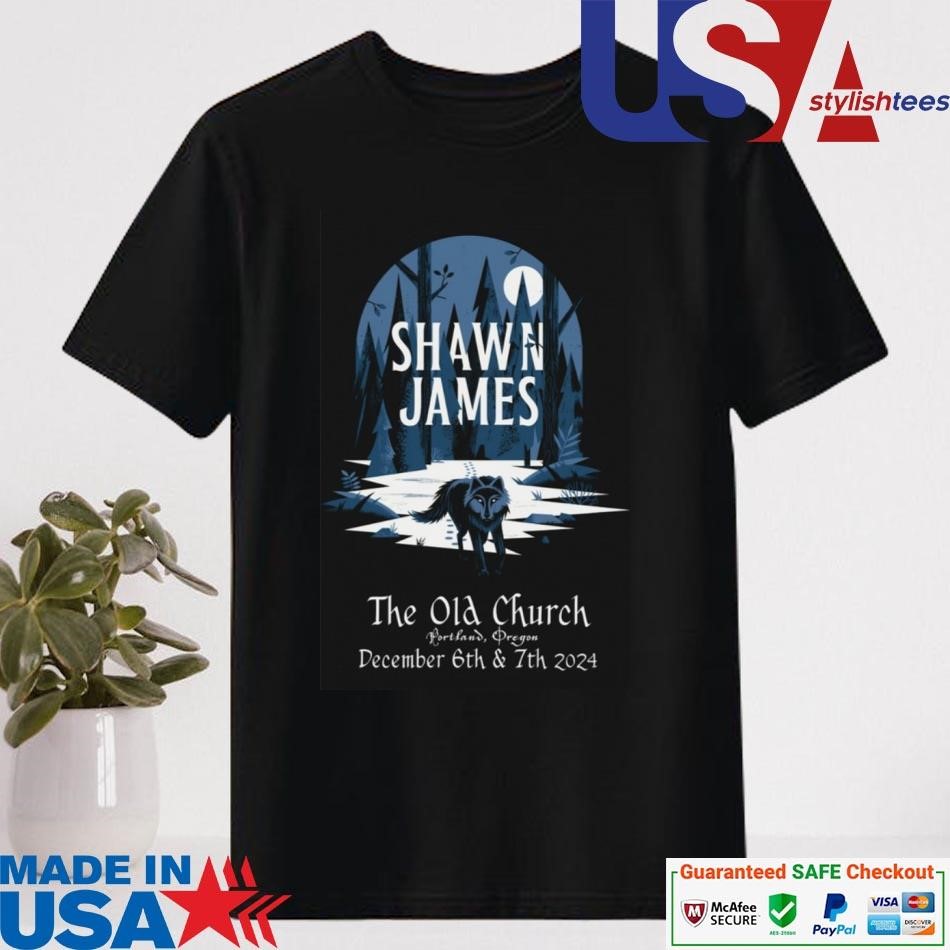 Official Shawn James December 6-7, 2024 The Old Church Portland, OR Tour Shirt