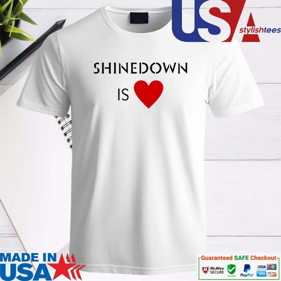 Official Shinedown Is Heart Shirt