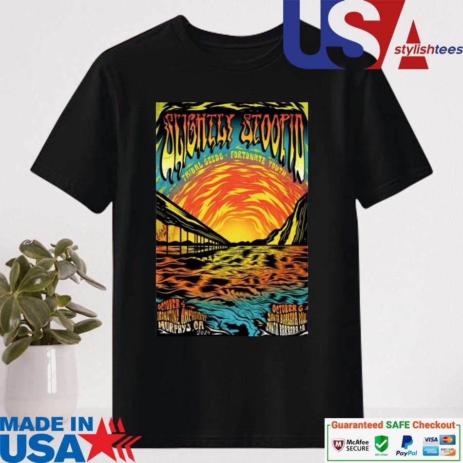 Official Slightly Stoopid Oct 4 & 6 2024 At Murphys And Santa Barbara CA Concert Shirt