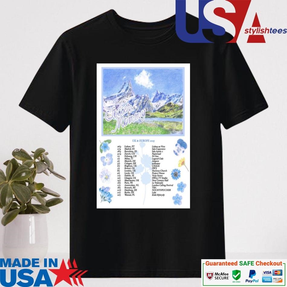 Official Soccer Mommy UK & EUROPE 2025 Poster T-shirt