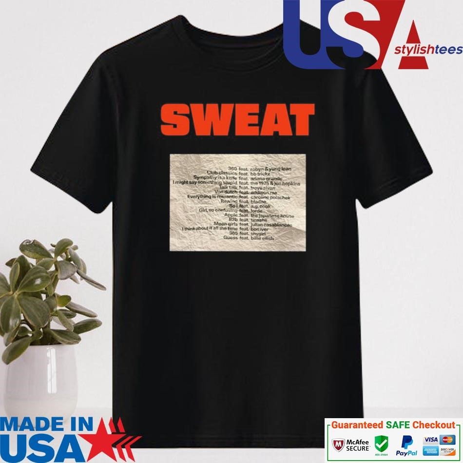 Official Sweat Logo The Crumpled Up Set List Shirt