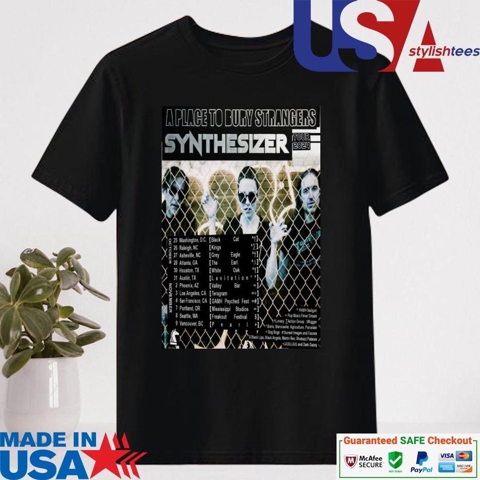 Official Syn The Sizer A Place To Bury Strangers Tour Oct-Nov 2024 Shirt