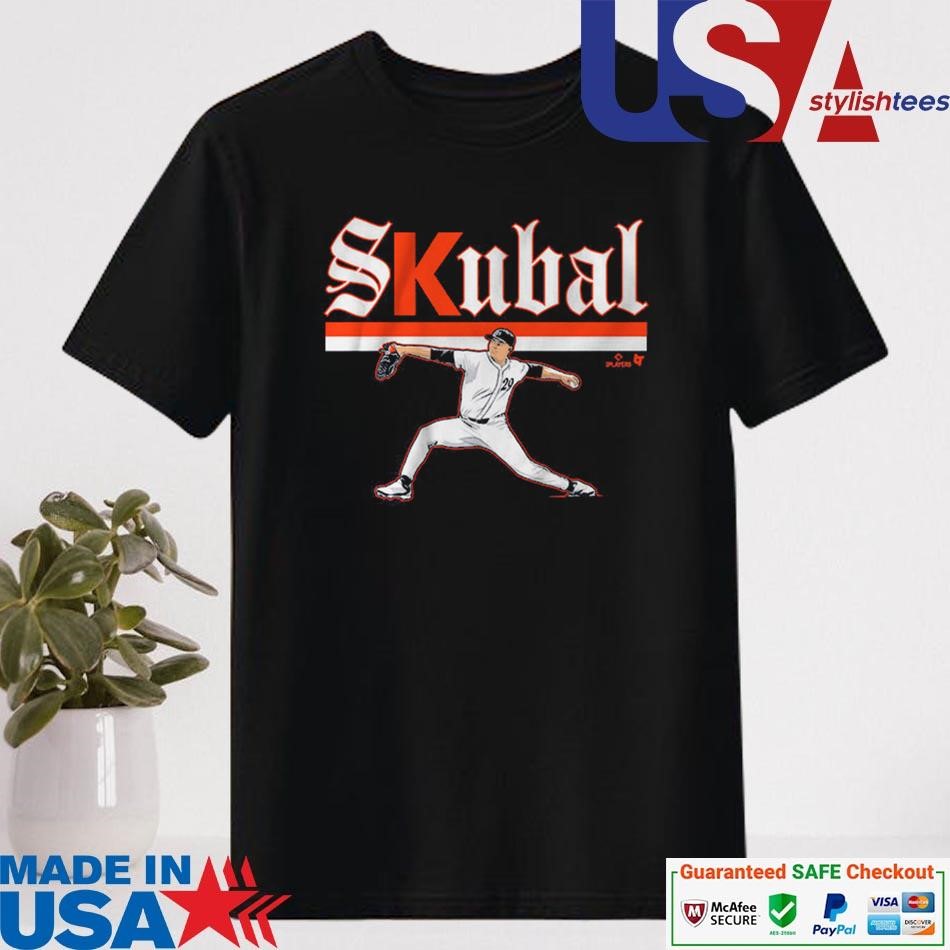 Official Tarik Skubal Detroit Tigers Ace Pose T-shirt