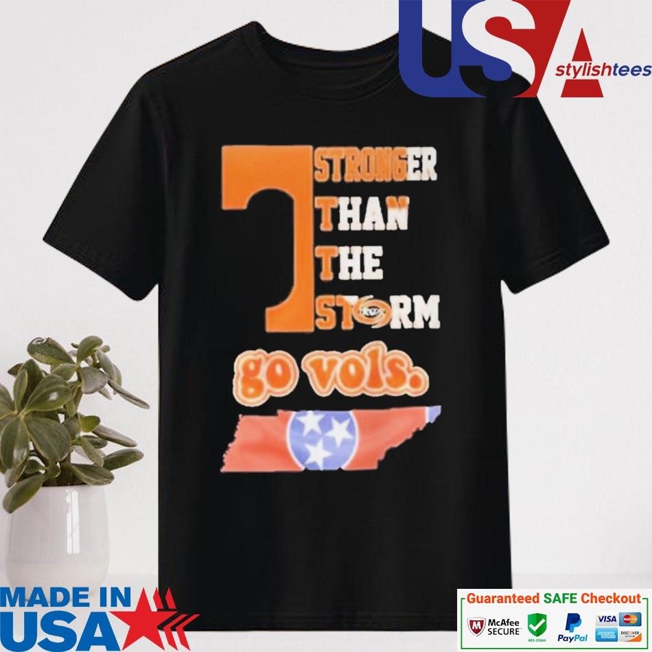 Official Tennessee Volunteers Stronger Than The Storm Milton Go Vol Shirt