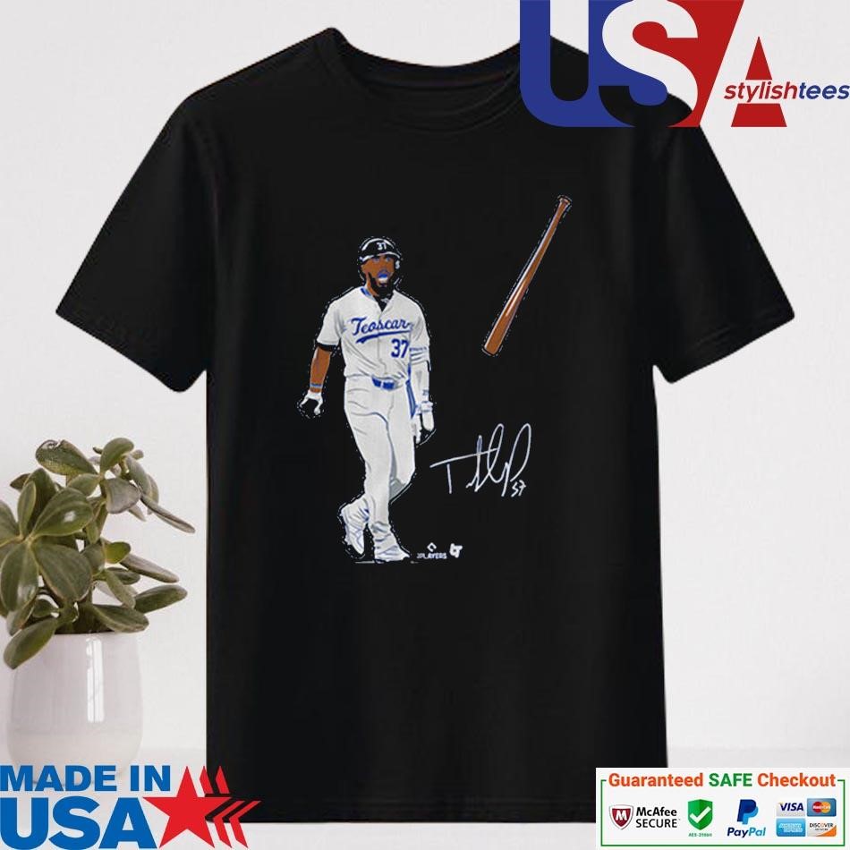 Official Teoscar Hernandez Bat FLip Signature Shirt