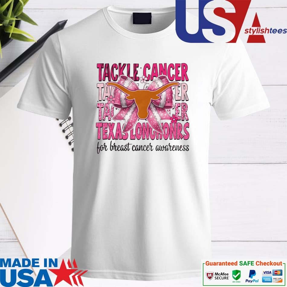 Official Texas Longhorns Tackle Cancer For Breast Cancer Awareness Shirt