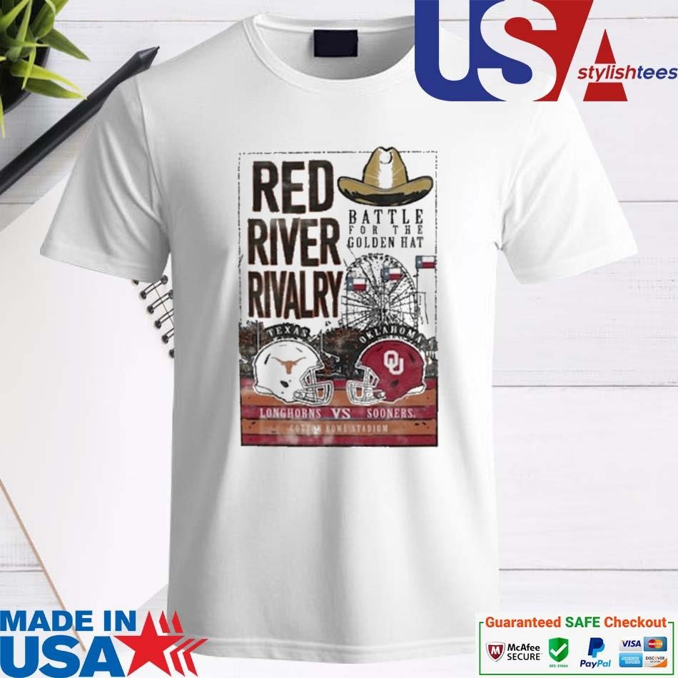 Official Texas Longhorns vs. Oklahoma Sooners ComfortWash Red River Rivalry T-shirt